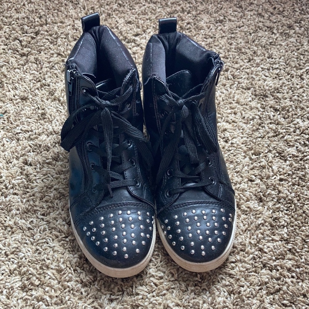 black shoes